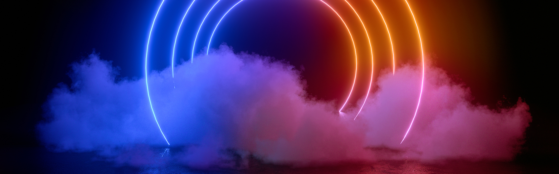 Innovations at Maxion: A circle of light on a stage.