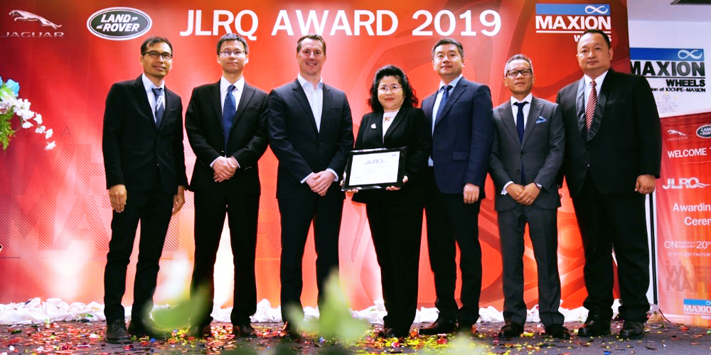Maxion honoured by jaguar landrover quality award.