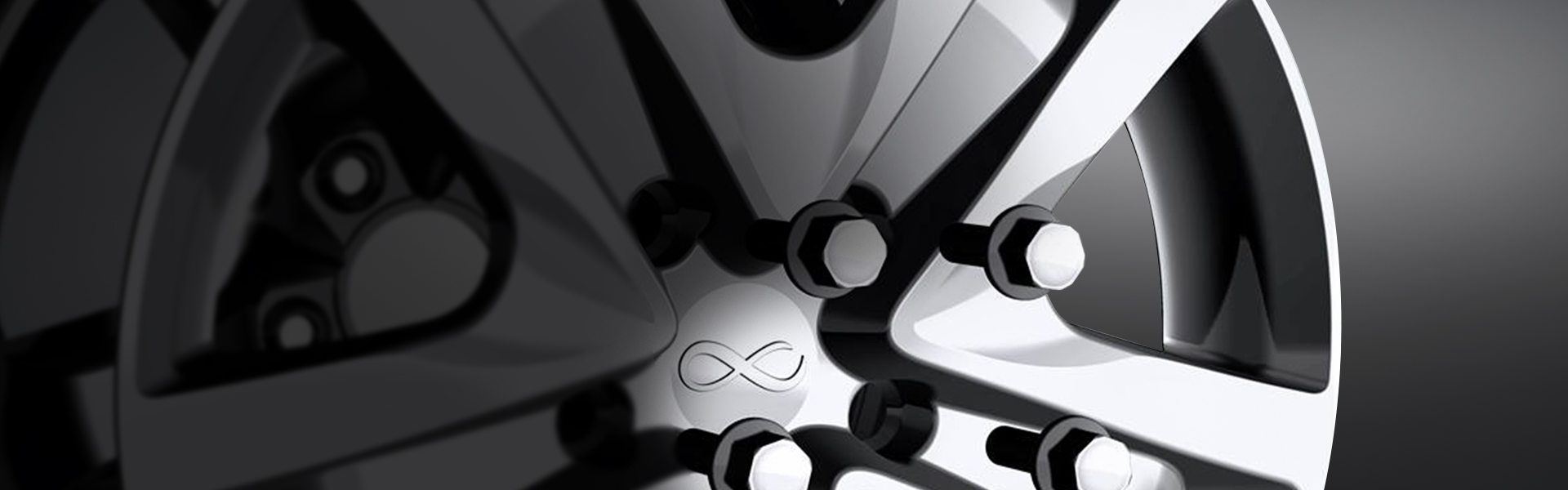 Closeup of a steel wheel produced by Maxion Wheels.